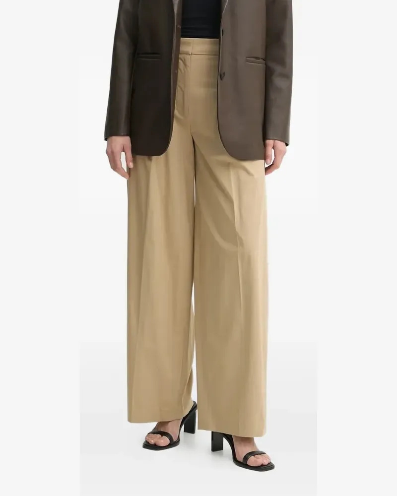 A.L.C. Wide-Leg-Hose mit Bundfalten - Nude Nude