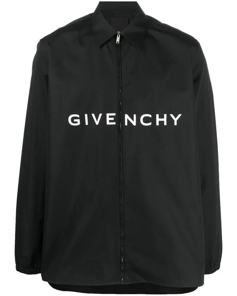 Givenchy Hemd mit Reißverschluss - Schwarz Schwarz