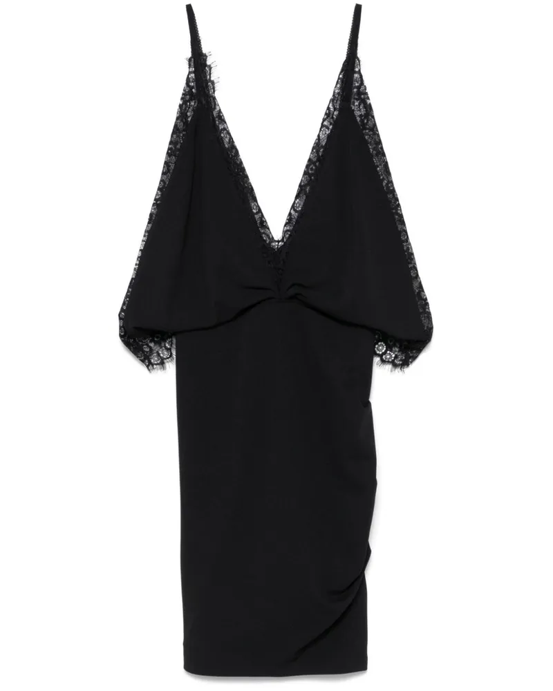 ATTICO Minikleid aus Krepp - Schwarz Schwarz