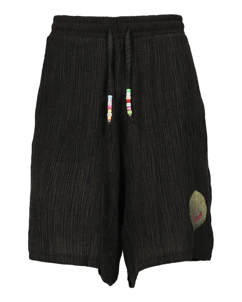 MISBHV Smile crinkled-effect shorts - Schwarz Schwarz