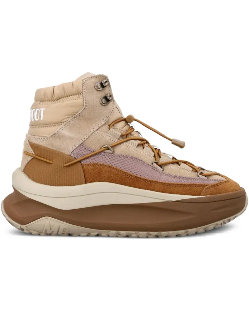 Moon Boot Sneakers mit Schnürung - Nude Nude