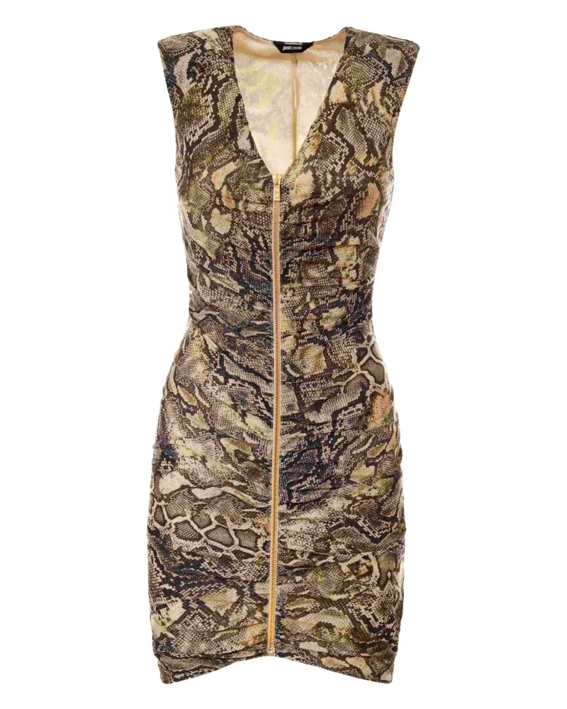 Just Cavalli Kleid mit V-Ausschnitt - Braun Braun
