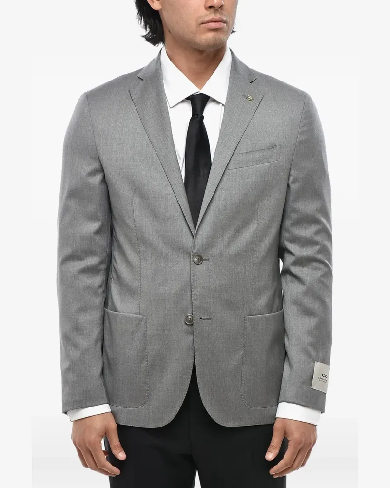 Corneliani single-breasted patch-pocket blazer - Grau Grau