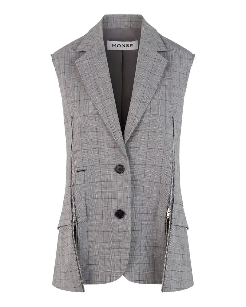 Monse Weste mit Reißverschluss - Grau Grau