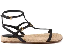 Sandalen mit Triangel-Logo - Schwarz