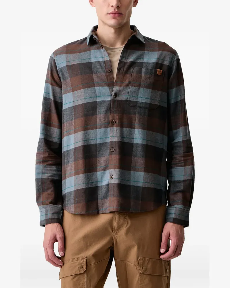 Mammut Trovat check-print flannel shirt - Braun Braun