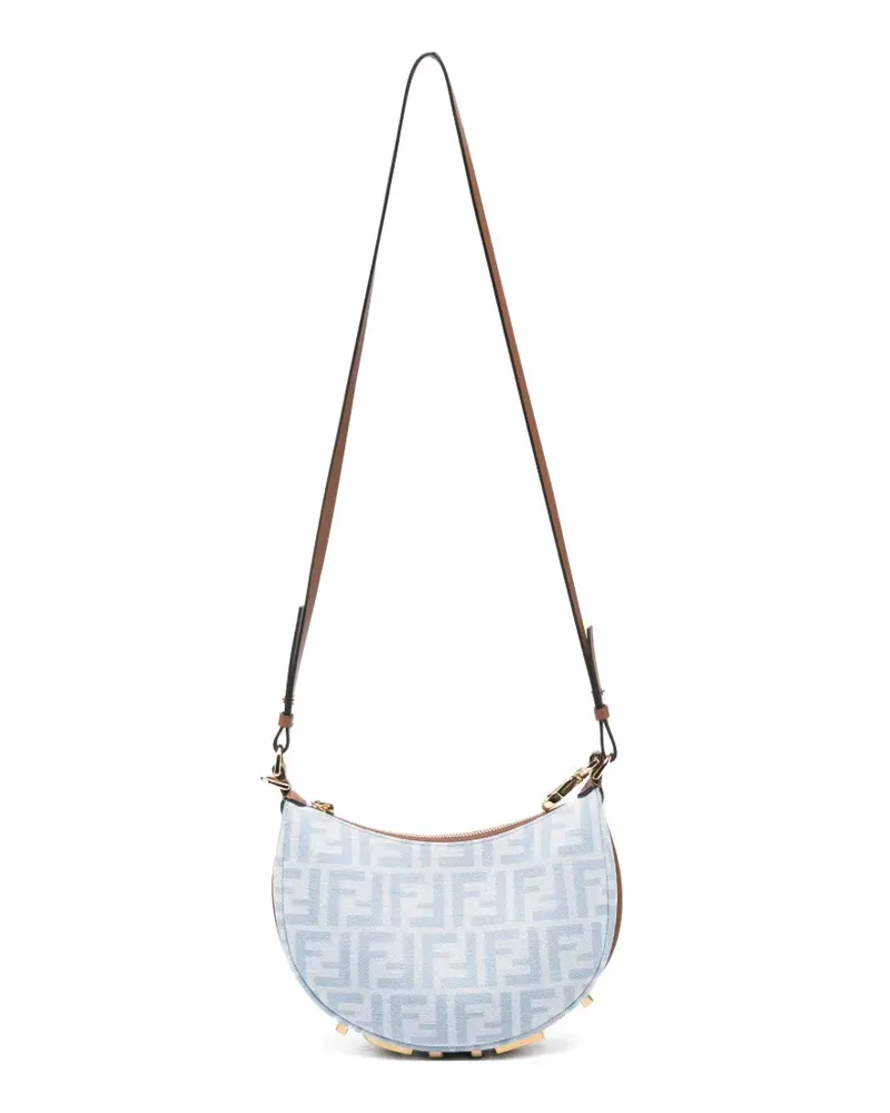 Fendi Mini graphy FF-monogram cross body bag - Blau Blau