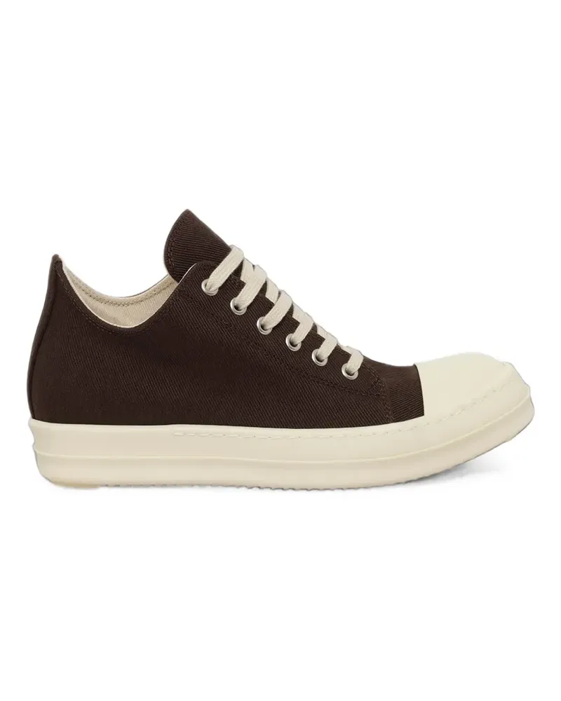 DRKSHDW by Rick Owens overdyed denim sneakers - Braun Braun