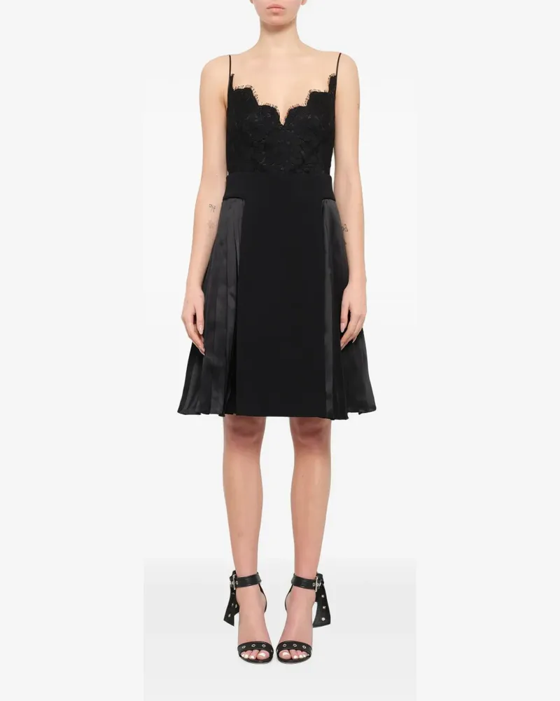 Givenchy Kleid mit floralem Spitzeneinsatz - Schwarz Schwarz