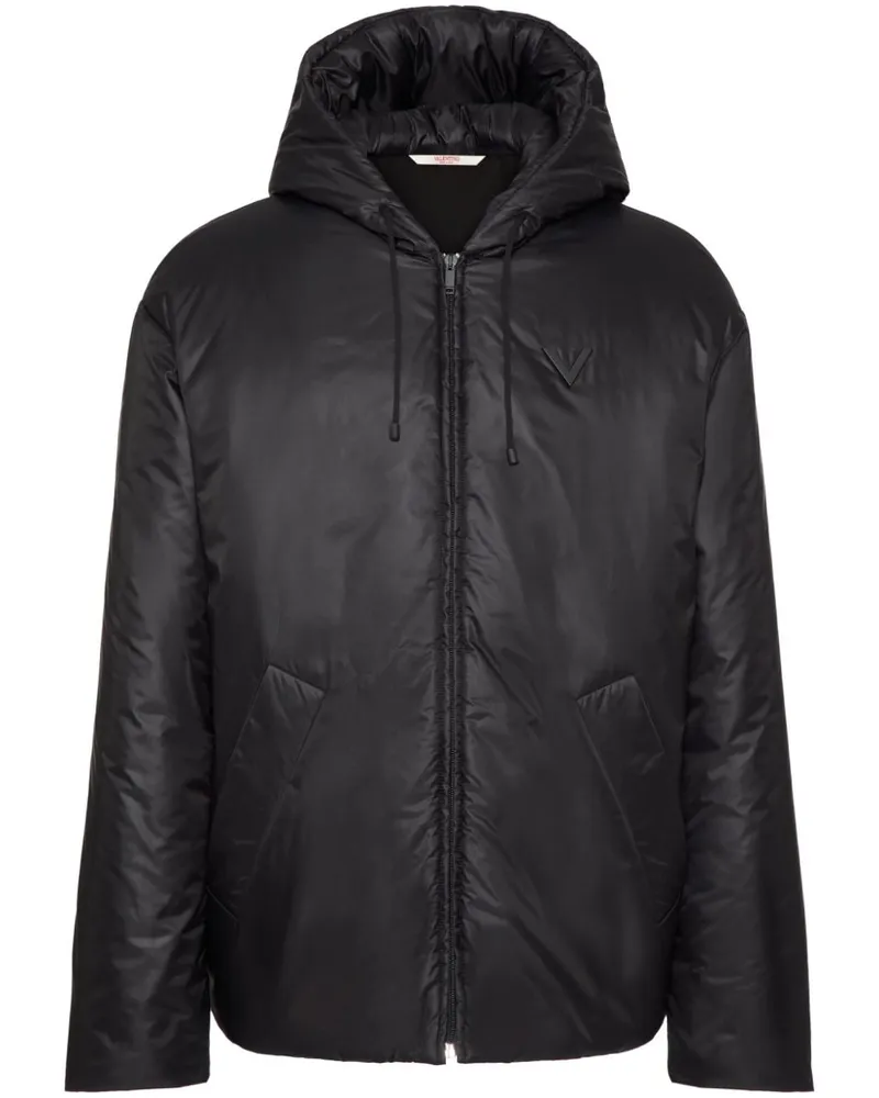 Valentino Garavani Jacke mit V-Detail - Schwarz Schwarz