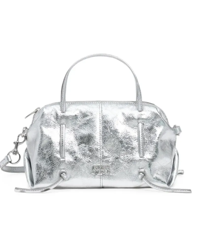 BIMBA Y LOLA Mini Lolita Tasche aus Leder - Silber Silber