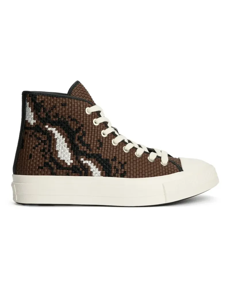 Converse Chuck Taylor All Star woven leather sneakers - Braun Braun