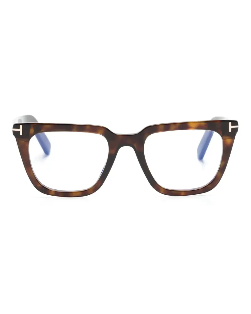 Tom Ford Eckige TF5963B Brille - Braun Braun