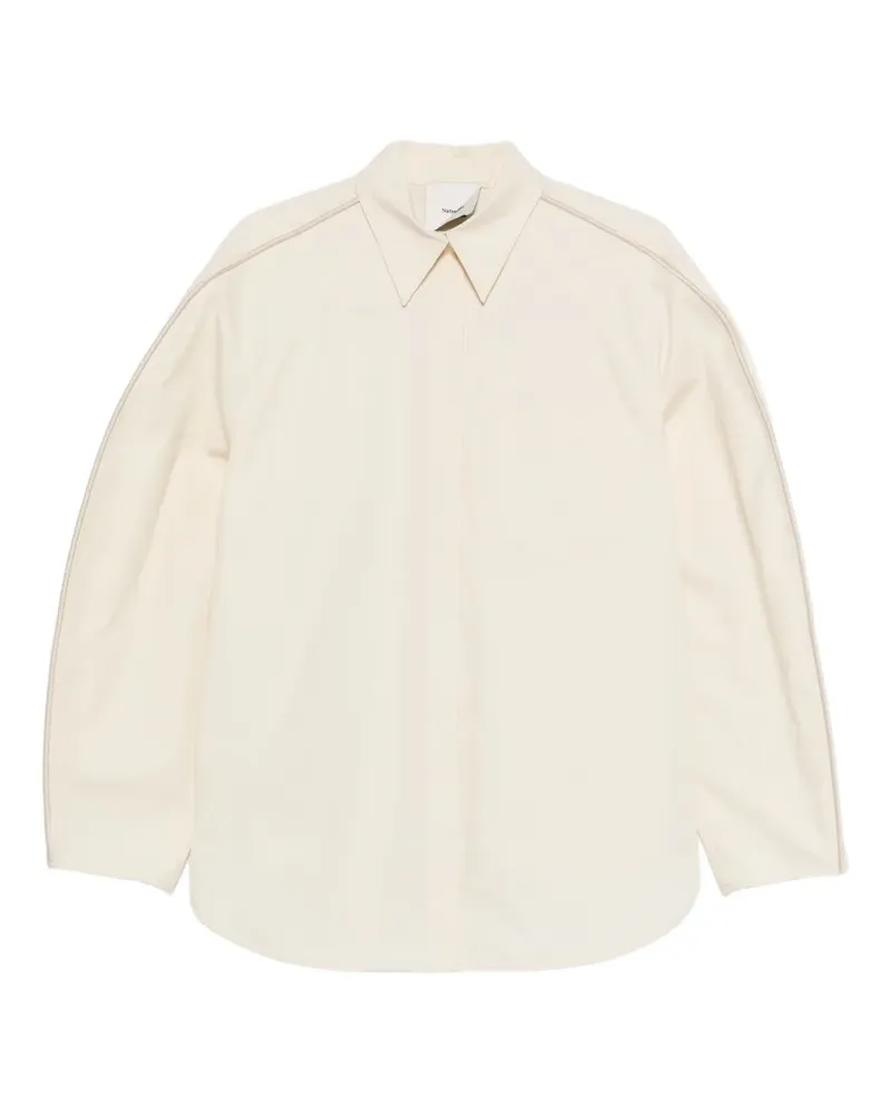 Nanushka Hemd mit Bindedetail - Nude Nude