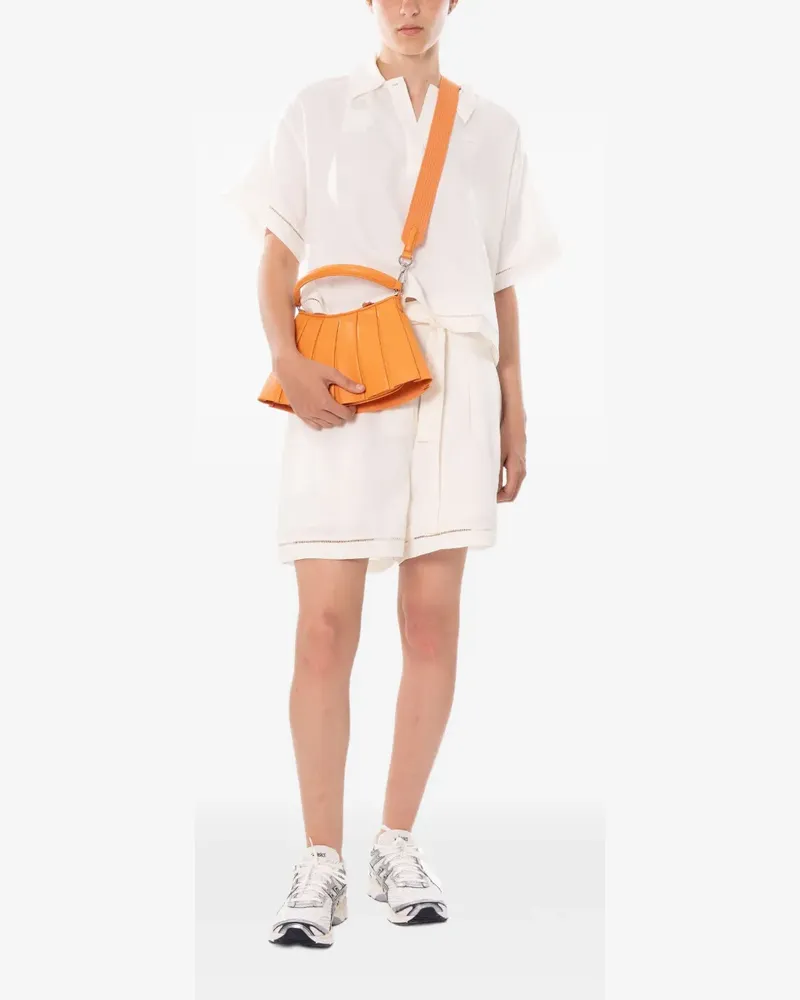 Lacoste Kleine Runway Lenglen Umhängetasche mit Falten - Orange Orange