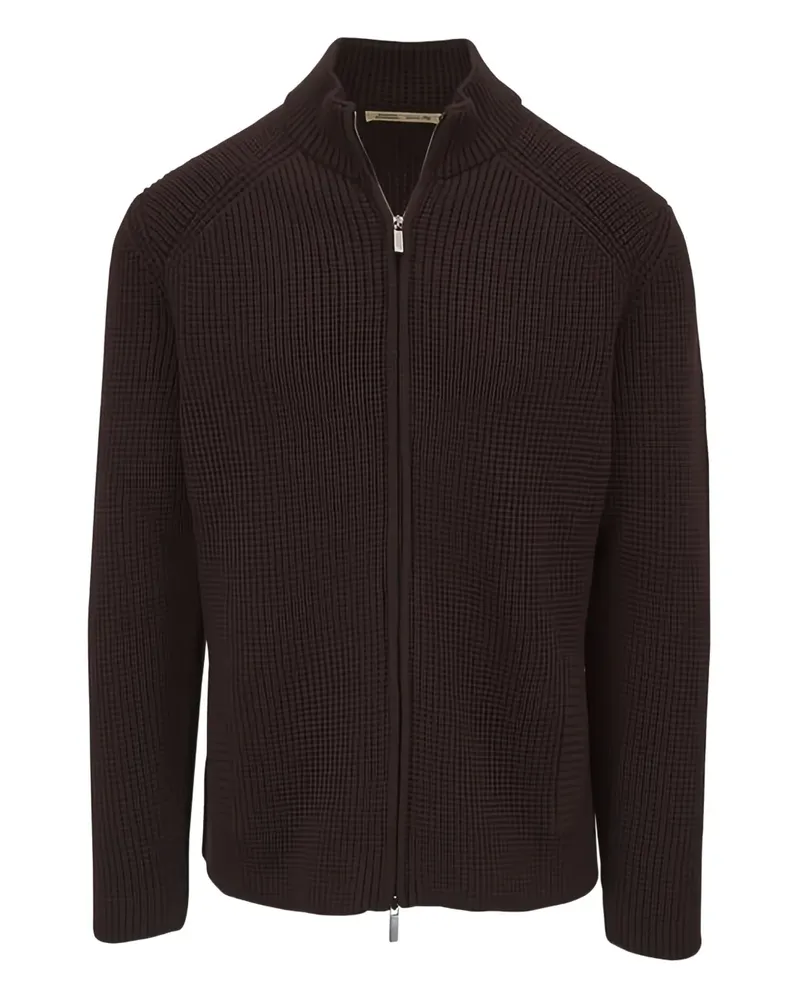 Maurizio Baldassari Brenta zip-fastening cardigan - Braun Braun