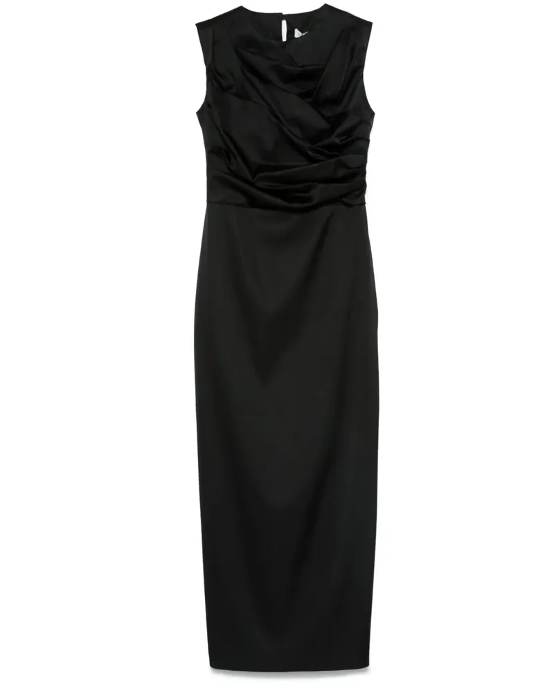 Viktor & Rolf Maxikleid mit Falten - Schwarz Schwarz
