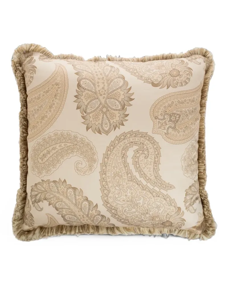 Etro Kissen mit Paisleymuster - Nude Nude