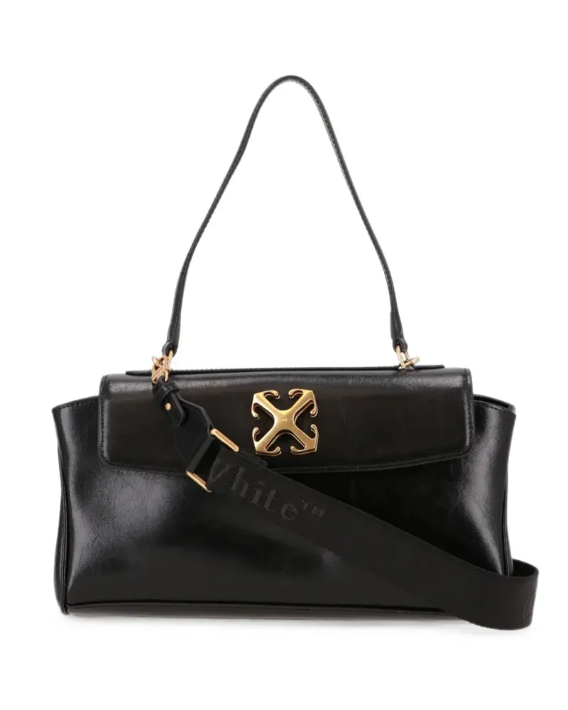OFF-WHITE Schultertasche mit Pfeilschild - Schwarz Schwarz