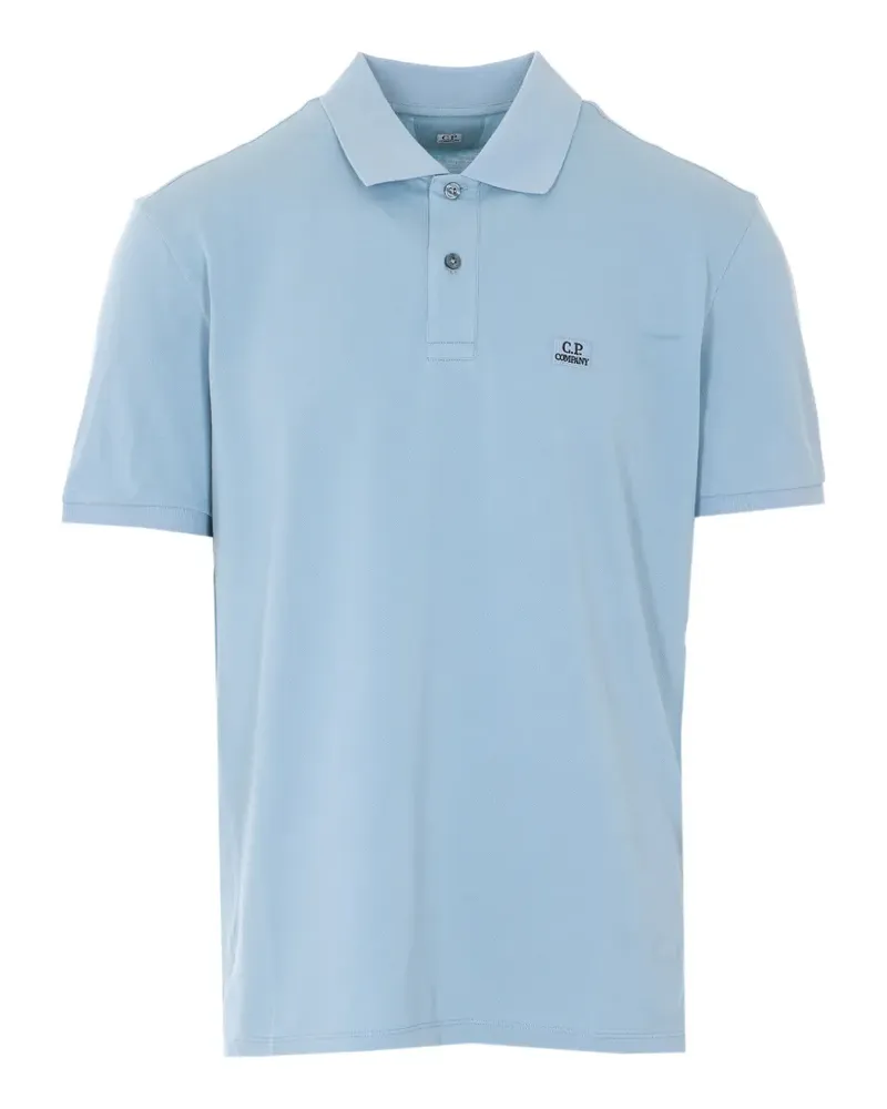 C.P. Company logo-detail polo shirt - Blau Blau