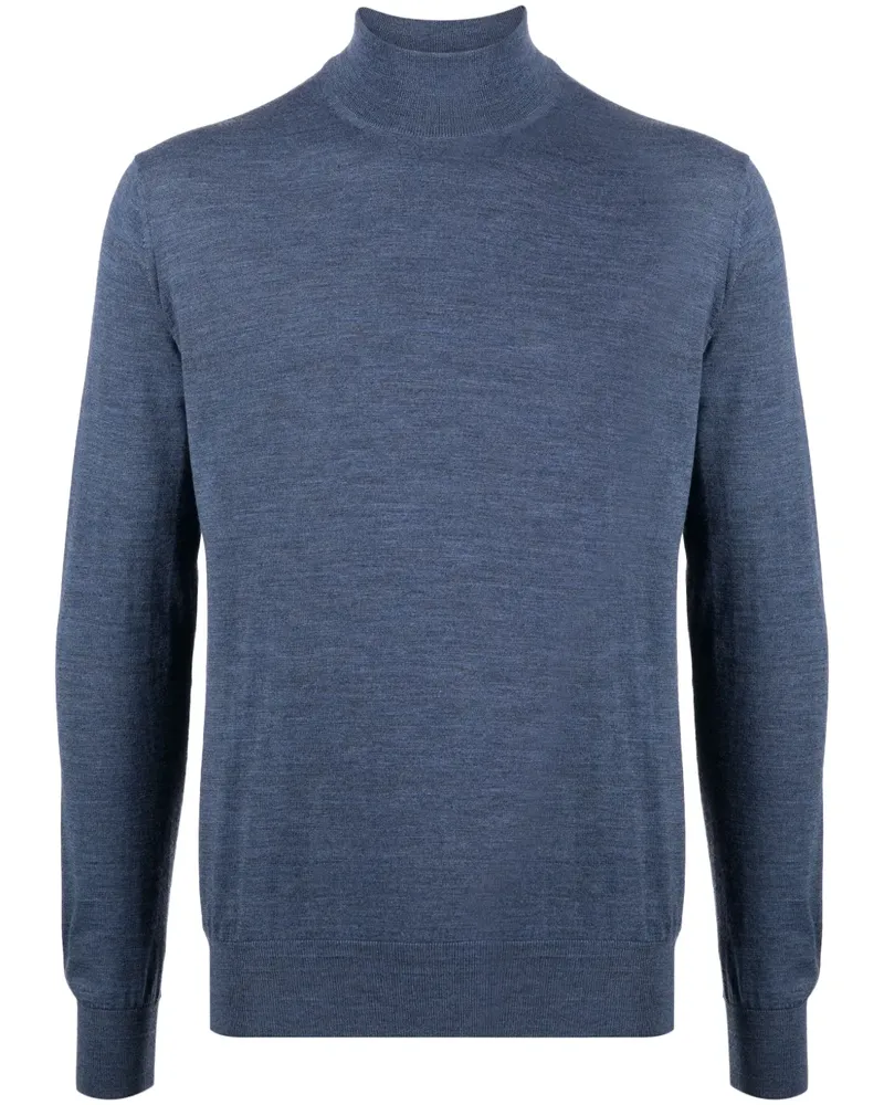Luciano Barbera Pullover mit Rollkragen - Blau Blau
