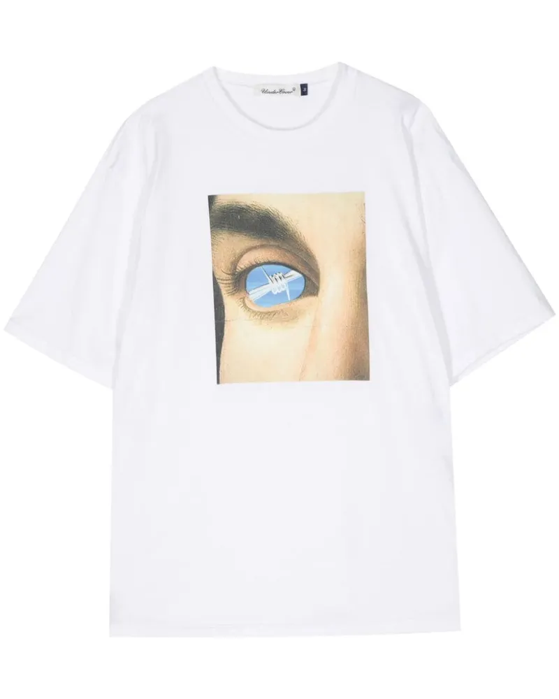 Undercover T-Shirt mit grafischem Print Weiß