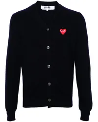 Comme des Garçons Cardigan mit V-Ausschnitt Blau