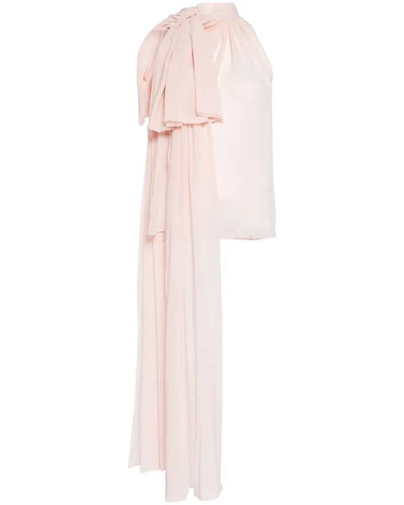 Isabel Sanchís Georgette-Top mit Schärpe - Rosa Rosa