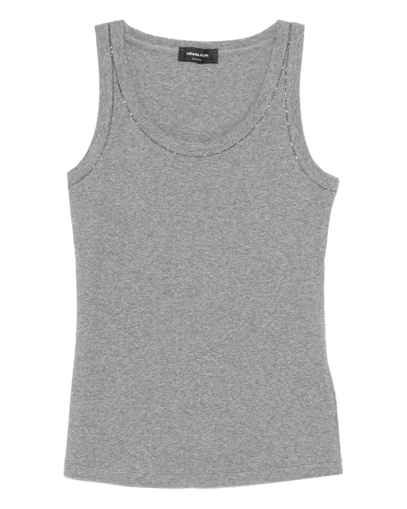 Fabiana Filippi embellished tank top - Grau Grau