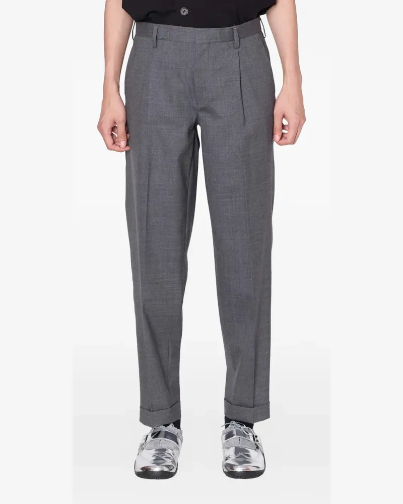 kolor pleated cuffed trousers - Grau Grau
