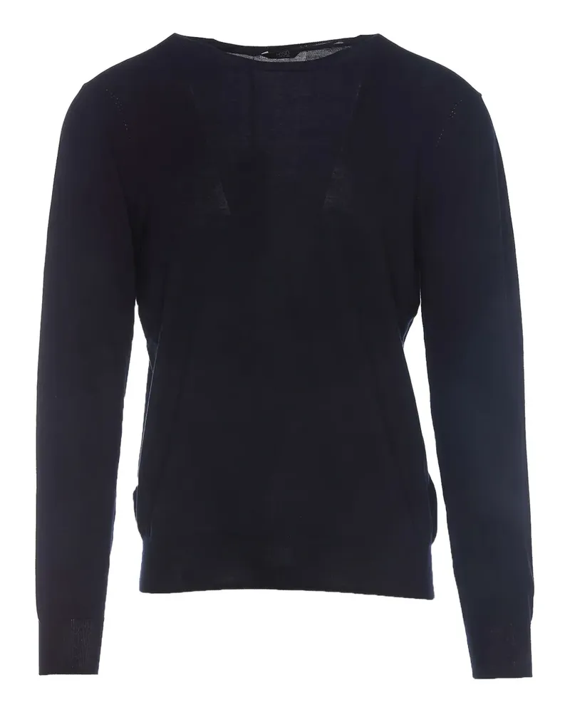 HOSIO Langärmeliger Pullover - Blau Blau