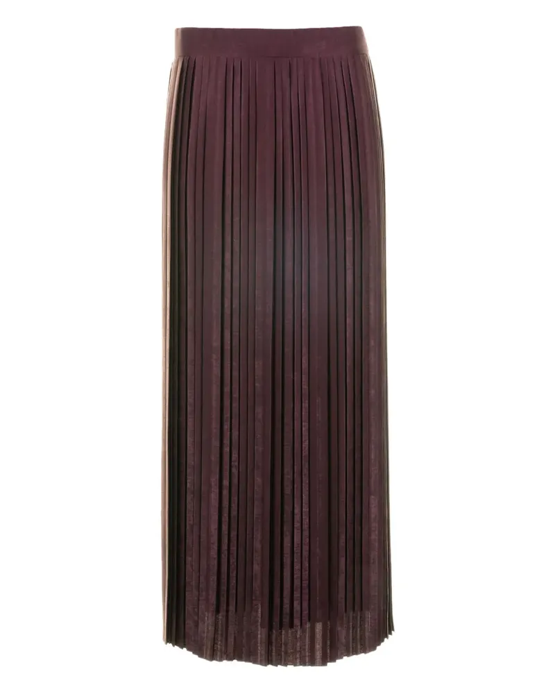 Eleventy pleated A-line midi skirt - Rot Rot