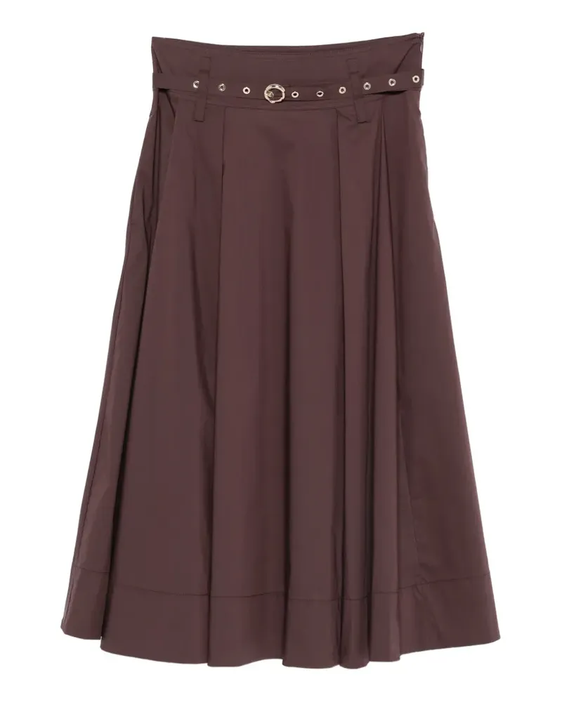 Liu Jo belted pleated skirt - Braun Braun
