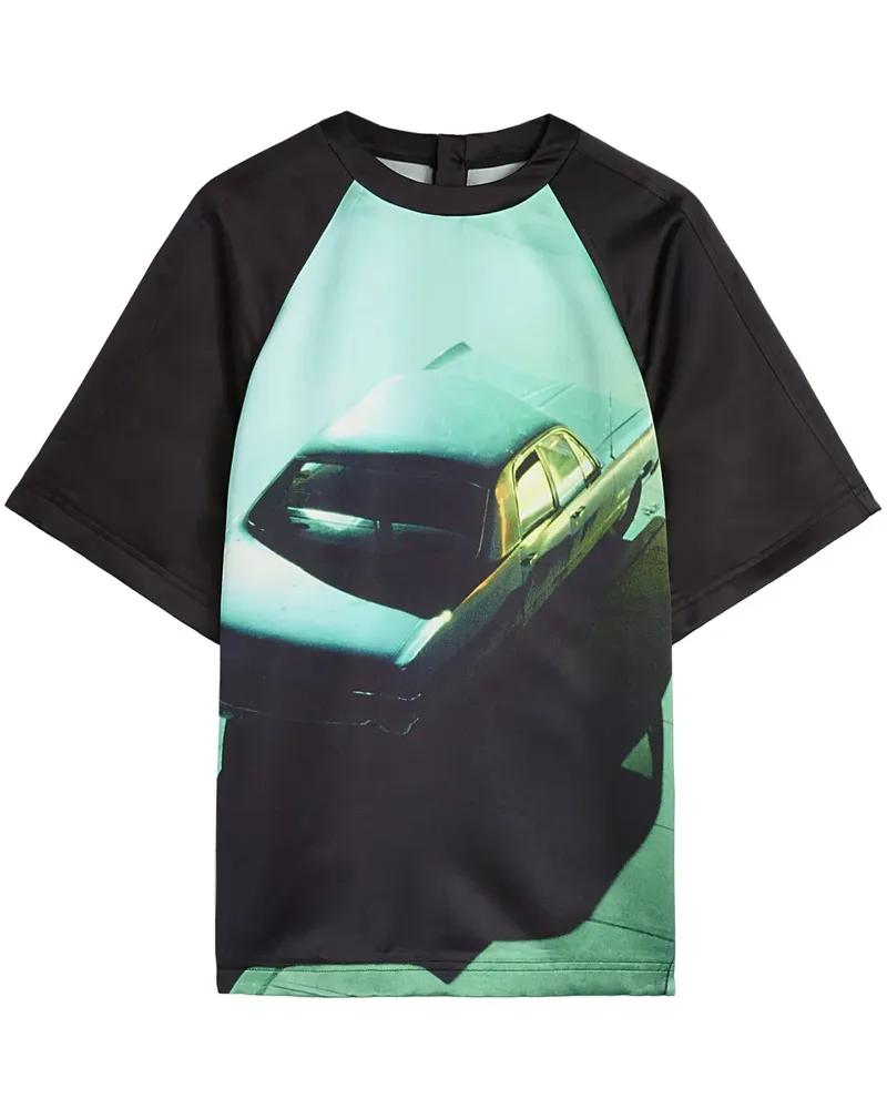 Jil Sander T-Shirt mit Print - Grün Grün