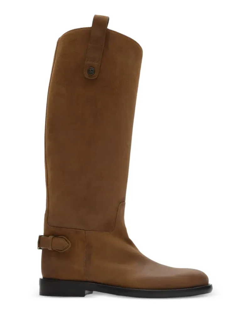 Burberry Cavalier Stiefel aus Wildleder - Braun Braun