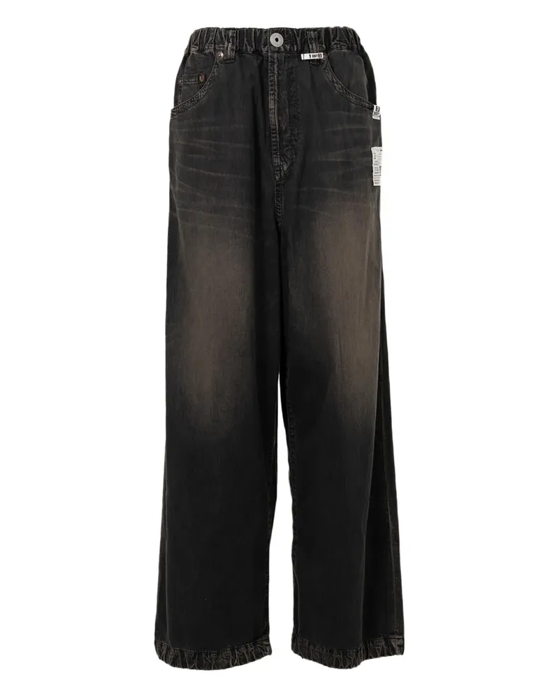 MIHARAYASUHIRO Jeans mit elastischem Bund - Schwarz Schwarz