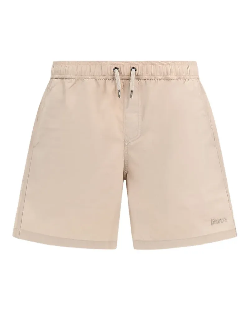 Herno Ultralight creased-finish swim shorts - Nude Nude