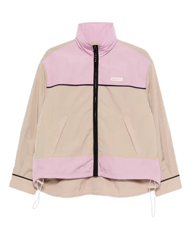 Marni colourblock zip jacket - Nude Nude