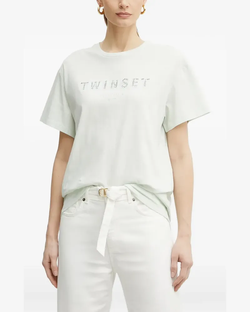 Twin-Set logo-embellishment T-shirt - Weiß Weiß