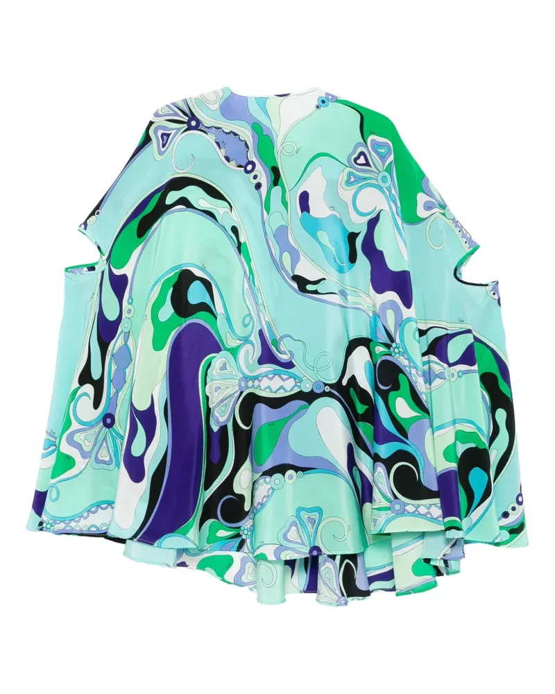 Emilio Pucci Gemustertes Minikleid - Grün Grün