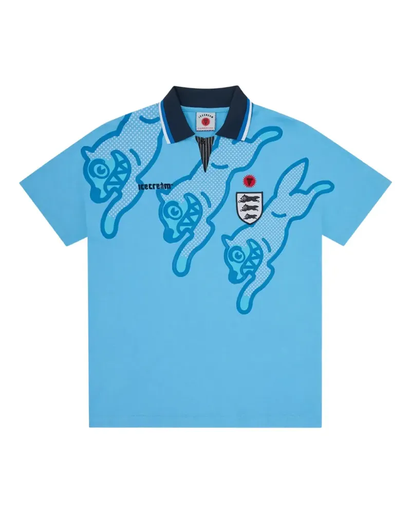 ICECREAM Running Dog Poloshirt - Blau Blau