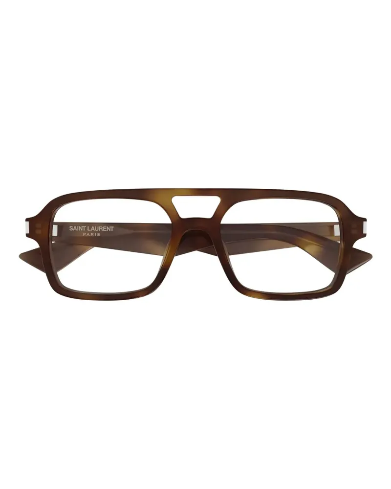 Saint Laurent Klassische Pilotenbrille - Braun Braun