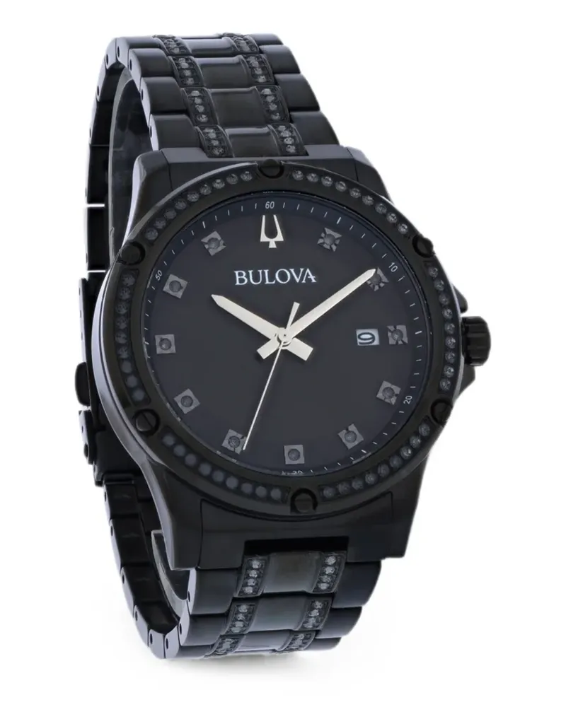 BULOVA Crystal 42mm watch - Schwarz Schwarz