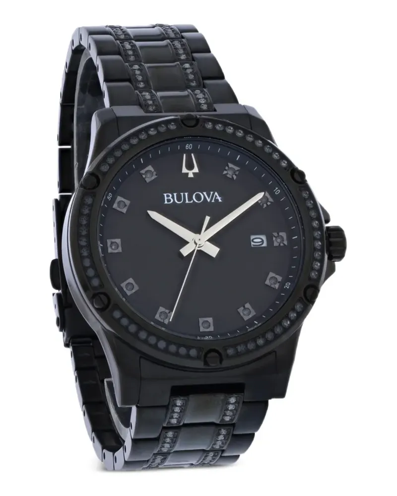 BULOVA Crystal Armbanduhr 42mm - Schwarz Schwarz