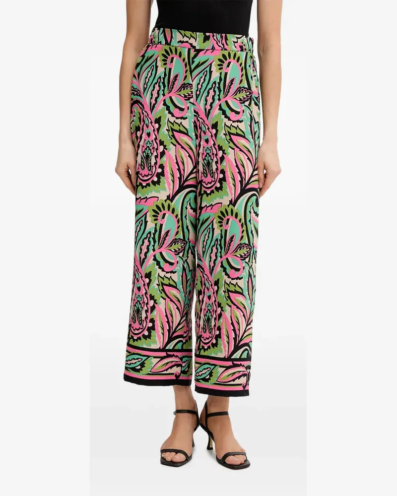 Joseph Ribkoff Hose mit Blumen-Print - Grün Grün