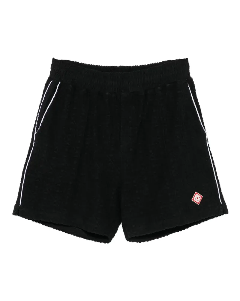 Casablanca Paris logo-patch shorts - Schwarz Schwarz