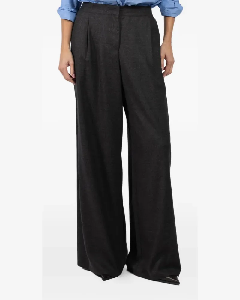 Dušan pleated pants - Grau Grau