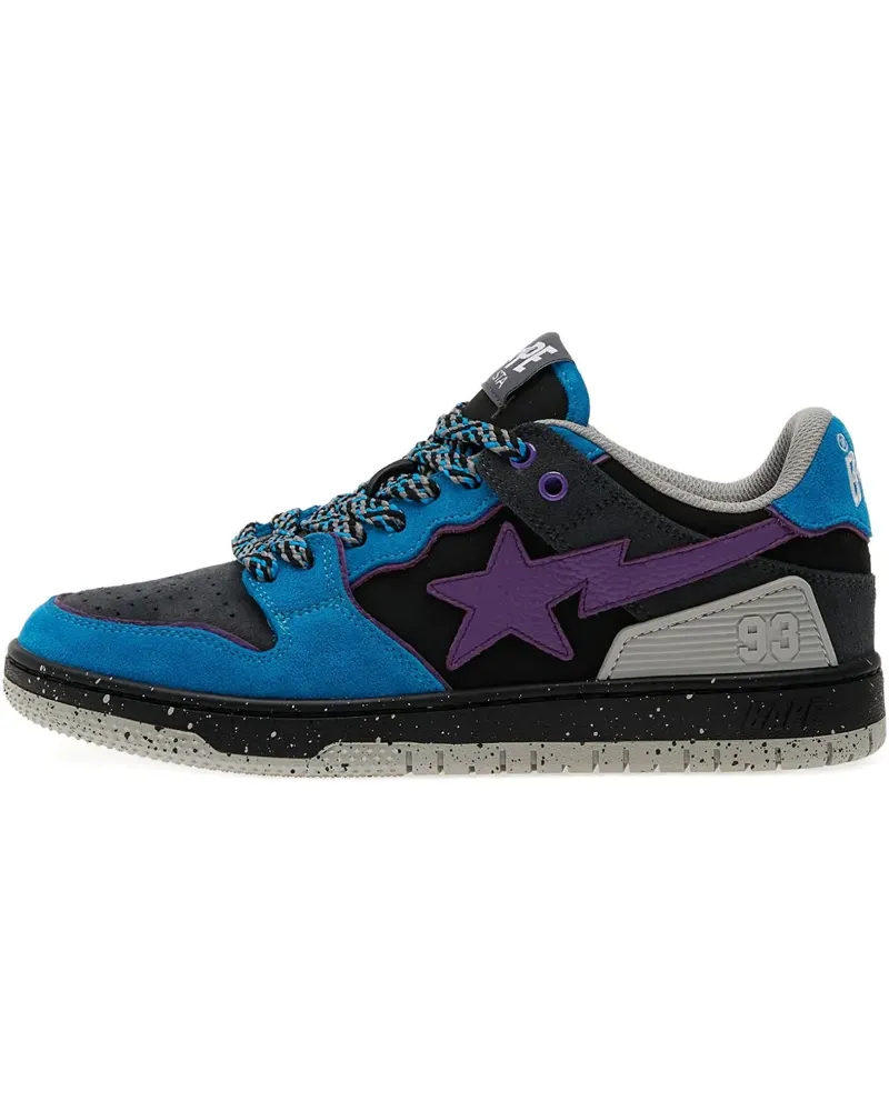 BAPE star-appliqué sneakers - Blau Blau
