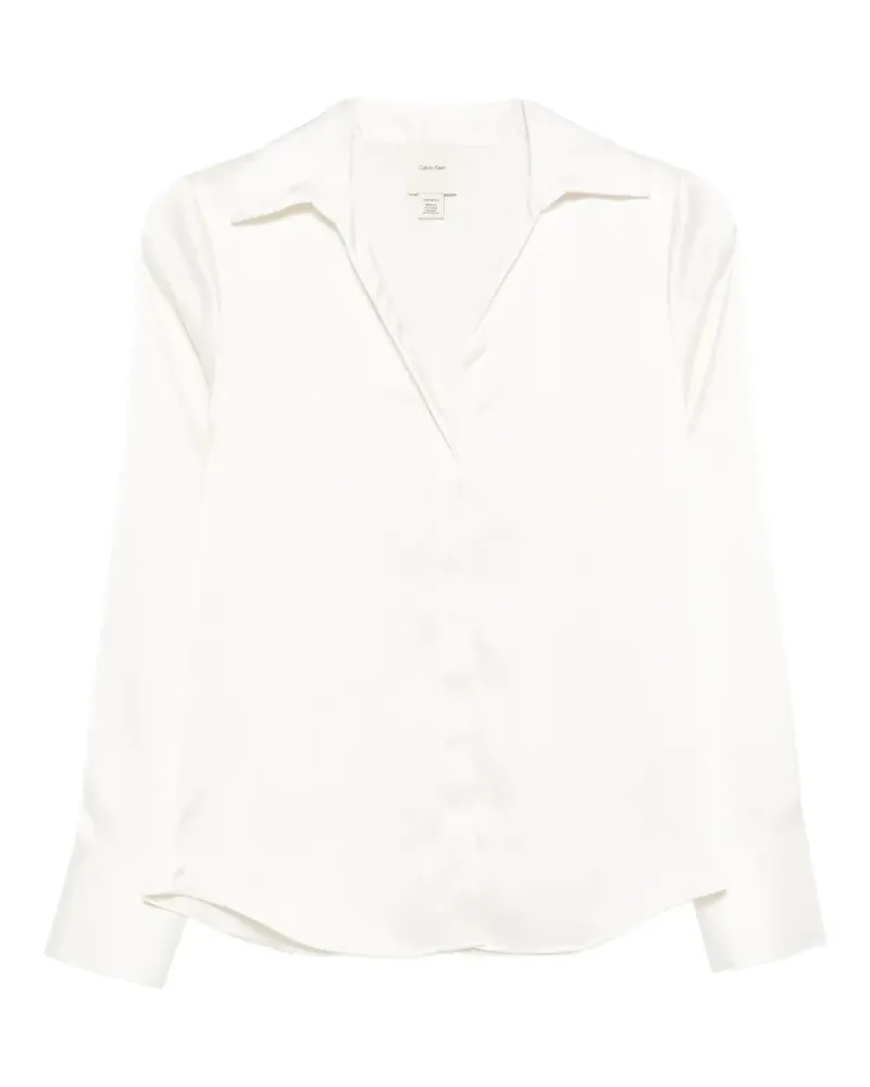 Calvin Klein spread-collar shirt - Nude Nude