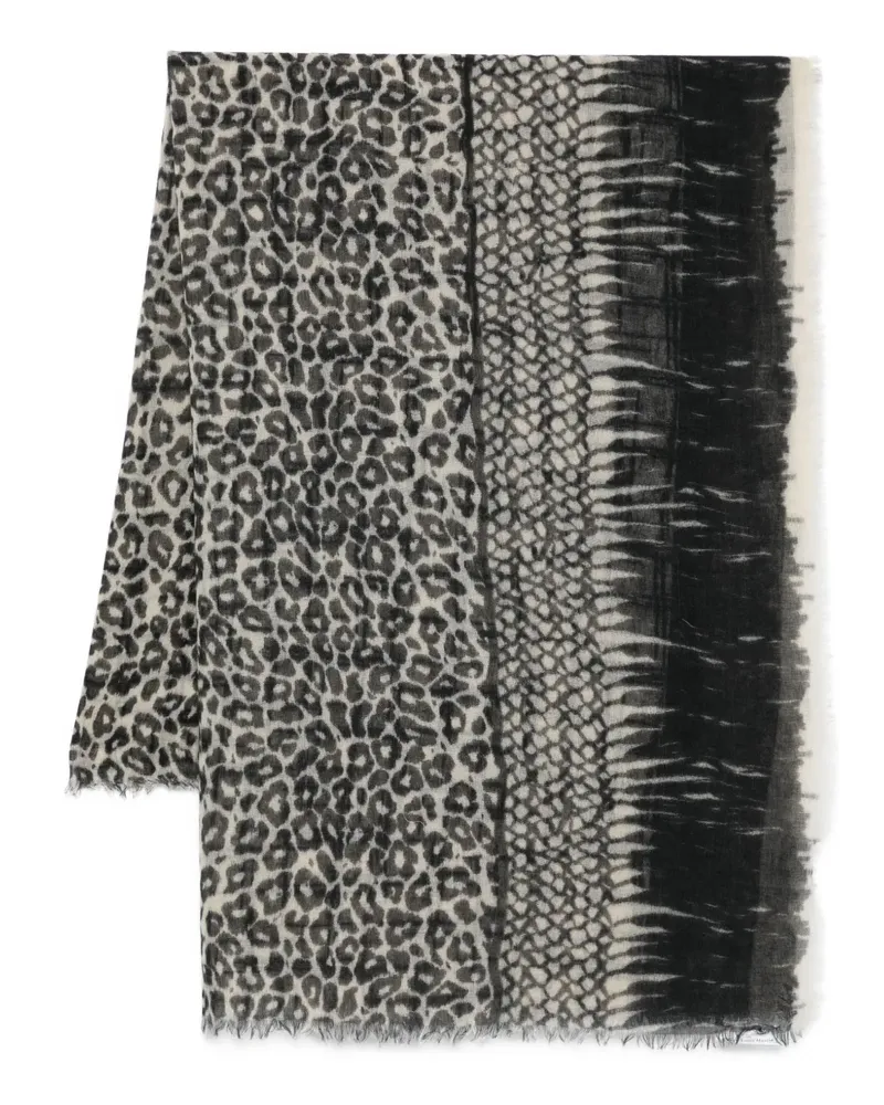 Pierre-Louis Mascia animal-print scarf - Schwarz Schwarz